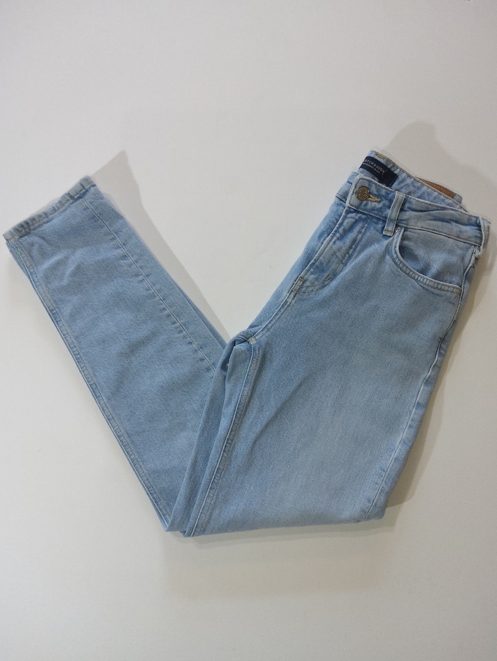 Scotch &‎ Soda Amsterdams Blauw Womens 25/32 Light Wash High Five High Rise Slim